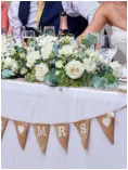 Mr & Mrs Bunting for top table